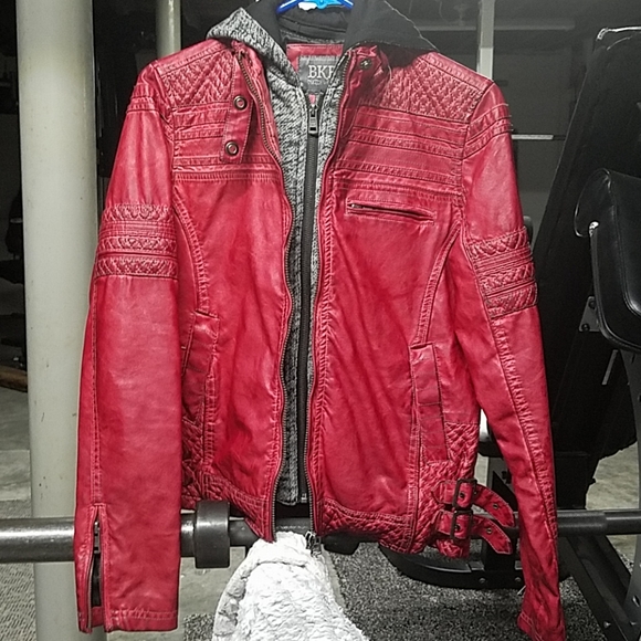 BKE Hooded Moto style jacket - Picture 2 of 7